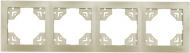 Рамка четырехместная LUXEL Bravo горизонтальная платина 5624