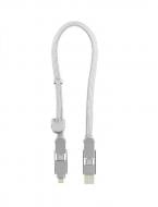 Кабель Rolling Square 6 в 1 inCharge XL 0,3 м білий (XLS02R)