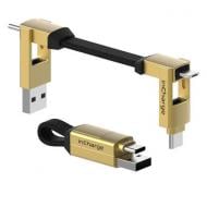 Кабель Rolling Square 6 in1 inCharge X100w золотий (SIX03R)