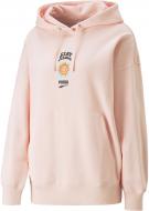 Джемпер Puma DOWNTOWN OVERSIZED GRAPHIC HOODIE TR 53836366 р.M оранжевый
