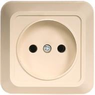 Розетка без заземления Luxel Opera крем 2301