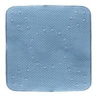 Коврик для ванной комнаты Arino 53x53 см с присосками голубой