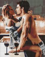 Алмазная мозаика Страстный завтрак Ideyka