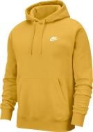 Джемпер Nike M NSW CLUB HOODIE PO BB BV2654-761 р. L жовтий