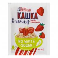 Каша ТМ Doctor BENNER вівсяна Кашка в Чашку з полуницею 40 г