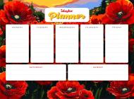 Планер магнітний з алмазною мозаїкою Маки Ideyka