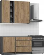 УЦЕНКА! Кухня Грейд МС Идея КРАФТ (без столешницы) ЛДСП 1,4 м (УЦ №3148)