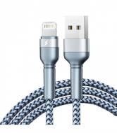 Кабель Remax Jany Series USB to Lightning 1 м серый (RC-124i)