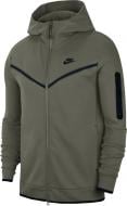 Джемпер Nike M NSW TCH FLC HOODIE FZ WR CU4489-380 р. S зелений Джемпер Nike M NSW TCH FLC HOODIE FZ WR CU4489-380 р. S зелений