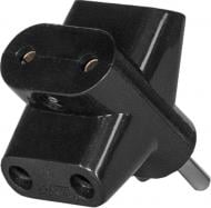 Тройник Luxel без заземления 3 гн. черный