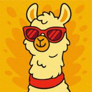 Картина за номерами Літній вайб альпаки 20х20 см Brushme Картина за номерами Літній вайб альпаки 20х20 см Brushme