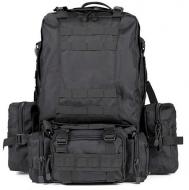 Рюкзак ML-Tactic ТАКТИЧНИЙ ВЕЛИКИЙ З ПІДСУМКАМИ 1000D BLACK 40 Л B7013BK