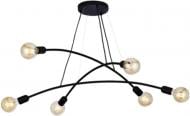 ВИТРИНА! Люстра TK Lighting HELIX 6PL 6x60 Вт E27 черный 2726