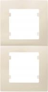 Рамка двухместная Makel Lilium Natural Kare вертикальная кремовый 32010707