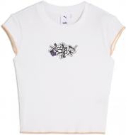 Футболка Puma X X-GIRL RIBBED SLIM TEE 62470502 р.XS белый