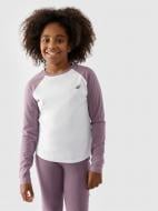 Футболка 4F LONGSLEEVE F291 4FJWAW24TLONF291-51S р.140 фіолетовий