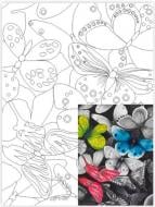 Холст на картоне с контуром Бабочки №1 Rosa Start