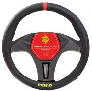 Чохол на кермо MOMO SWC010BR чорний із червоним