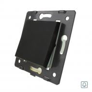 Механизм выключателя кнопочный одноклавишный Livolo C7 без подсветки черный C7-K1H-12