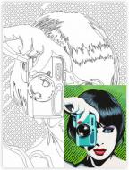 Полотно на картоні з контуром «Paparazzi» Rosa Start