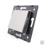 Механизм выключателя кнопочный одноклавишный Livolo C7 без подсветки серый C7-K1H-15