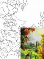 Полотно на картоні з контуром Пейзаж №21 Rosa Start