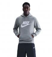 Джемпер Nike M NK CLUB BB PO GFX HOODIE FN3868-063 р.S сірий Джемпер Nike M NK CLUB BB PO GFX HOODIE FN3868-063 р.S сірий