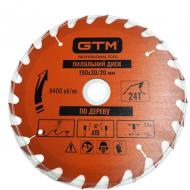Пильный диск GTM 190x20x2,2 Z24 SBW-19024