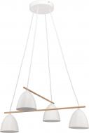Люстра подвесная TK Lighting Aida 4x60 Вт E27 белый/дерево 2388