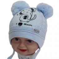 Шапка Kraft р.42-44 2213 светло-голубой