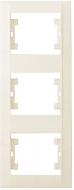 Рамка трехместная Makel Defne вертикальная кремовый 42010708