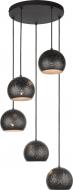Подвес TK Lighting Brillo 5x60 Вт E27 черный/золото 2307