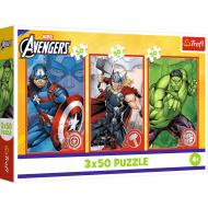 Пазлы Trefl The Avengers Твой герой 3x50 элементов 34891