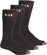 Носки 5.11 Tactical Socks - 3 Pack 59121 р.L [019] Black 3 шт.