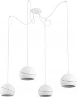 Люстра підвісна TK Lighting Yoda Orbit 4x60 Вт E27 білий 2220
