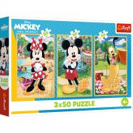 Пазлы Trefl Mickey&friends Мышь на празднике 3x50 элементов 34881