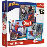 Пазли Trefl Spiderman Друзі-павуки 3in1 34874