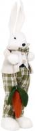 Декорация пасхальная Кролик садовый бело-зеленый дизайн в ассортименте