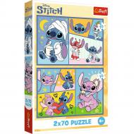 Пазлы Trefl Lilo&Stitch Со Стичем не скучно 2x70 элементов 34444