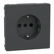 Розетка 1 с заземлением Schneider Electric Merten IP20 антрацит MTN2300-6034