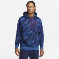Джемпер Nike M NSW SPE+ PO BB HOODIE AOP 1 DD5126-476 р. XL синий
