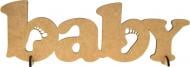 Заготовка надпись Baby 37х12 см Rosa Talent