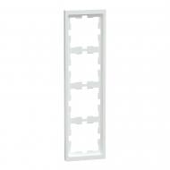 Рамка четырехместная Schneider Electric Merten D-Life вертикальная белый лотос MTN4040-6535