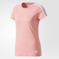 Футболка Adidas Essentials 3-Stripes Tee BR2459 р.S розовый