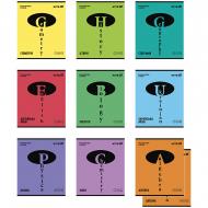 Набір предметних зошитів 48 арк. клітинка +24 арк. лінійка Bright 10 шт. K25-240-11-19 KITE