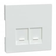 Накладка Schneider Electric Merten PC 2*RJ45 IP20 белый MTN4572-6035