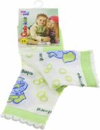 Носки детские для девочек Conte-Kids TIP-TOP 7С-20СП р.18 белый с зеленым