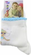 Шкарпетки дитячі для дівчаток Conte-Kids TIP-TOP 7С-45СП р.16 р.16 білий із блакитним