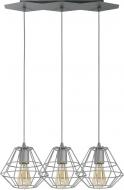 Подвес TK Lighting Diamond 3x60 Вт E27 серый 2003