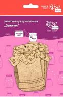 Набор заготовок для декорирования Баночки 5 шт Rosa Talent